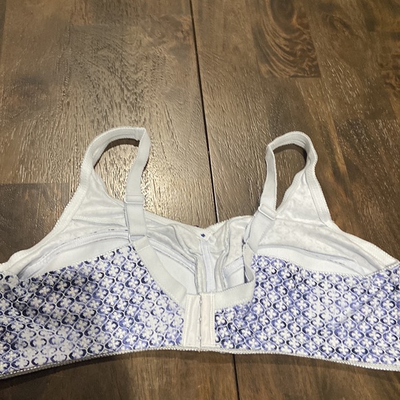 Comfort Choice 42B blue 100% cotton wire free bra EUC - Picture 5 of 10